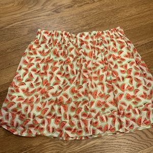 Jcrew watermelon mini skirt